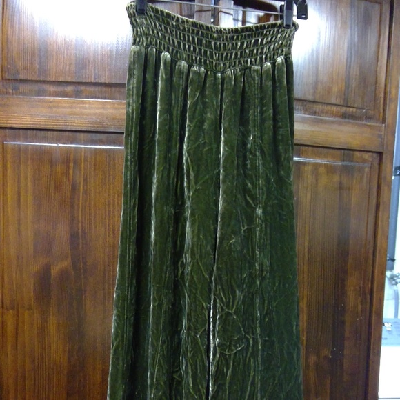 Free People Pants - Free People size 6 Velour Green Pants